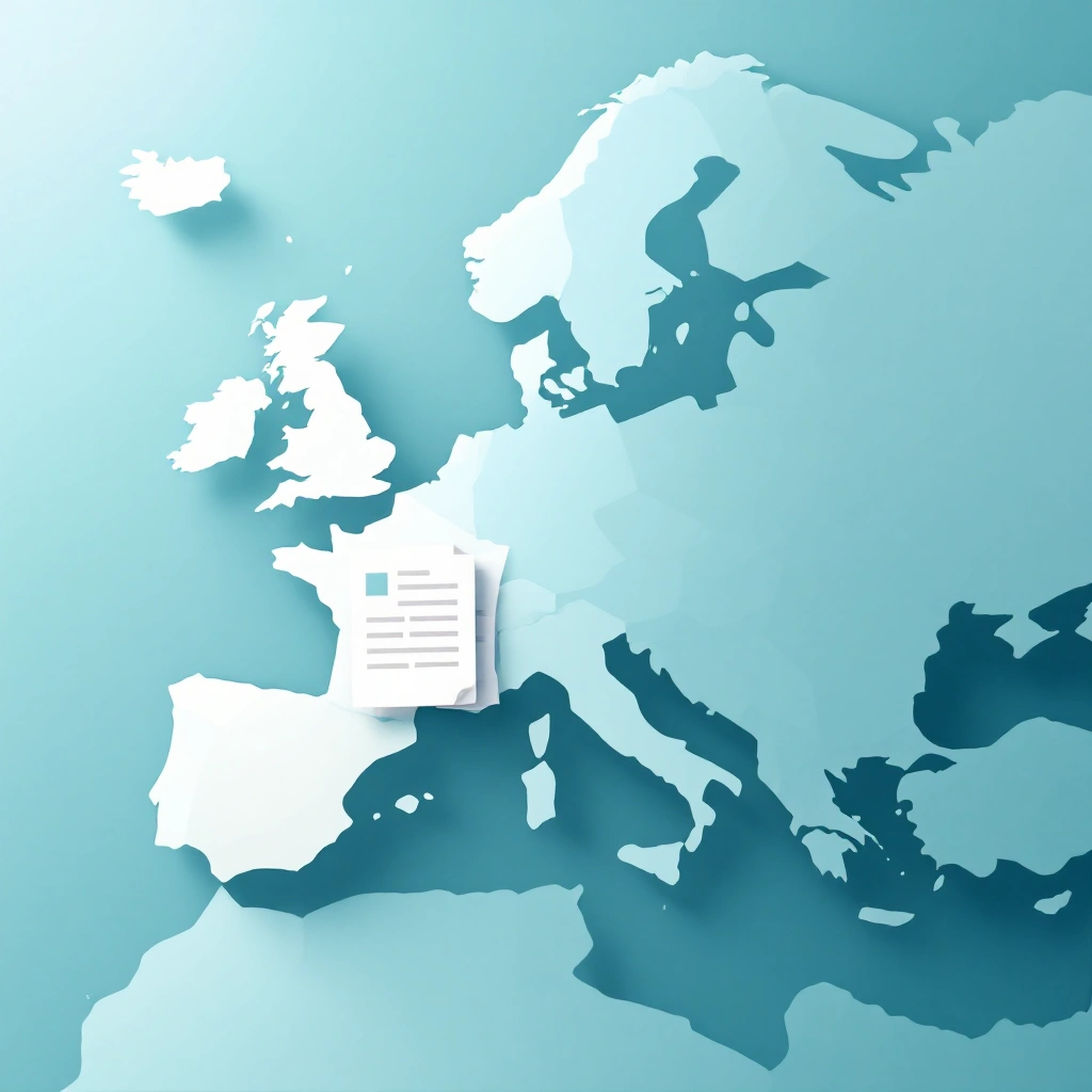 Europa Karte Illustration